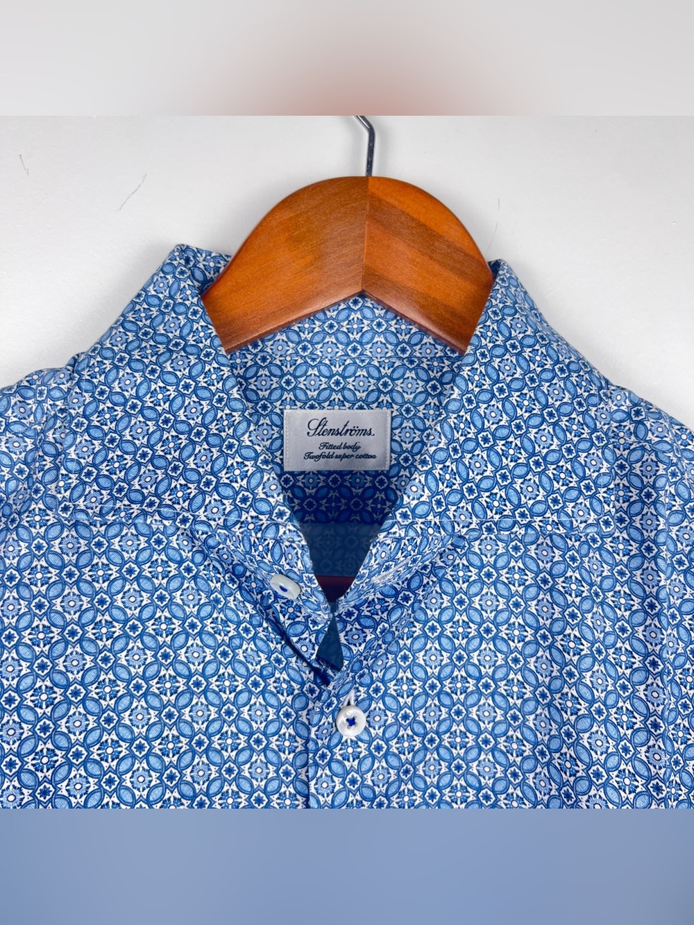 Stenstroms 16.5 Fitted Body Casual Cotton Shirt Cutaway Twofold Cotton - Large